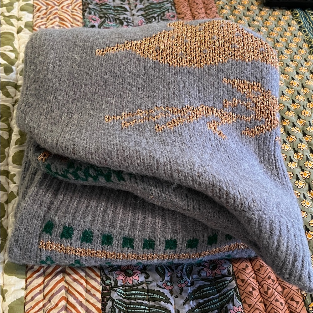 NEW Sundance - Sunday in Brooklyn Cardigan with Green & Gold Accents, w/o tags - Picture 10 of 11